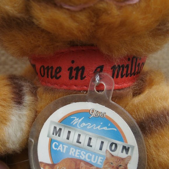 Vintage Orange Tabby Cat Stuffed Toy Morris' Million Cat Rescue 9 Lives - Picture 10 of 16